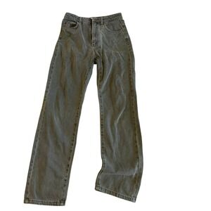 COTTON ON Long Straight Leg Jeans Women's Size 6 Grey Washed Denim